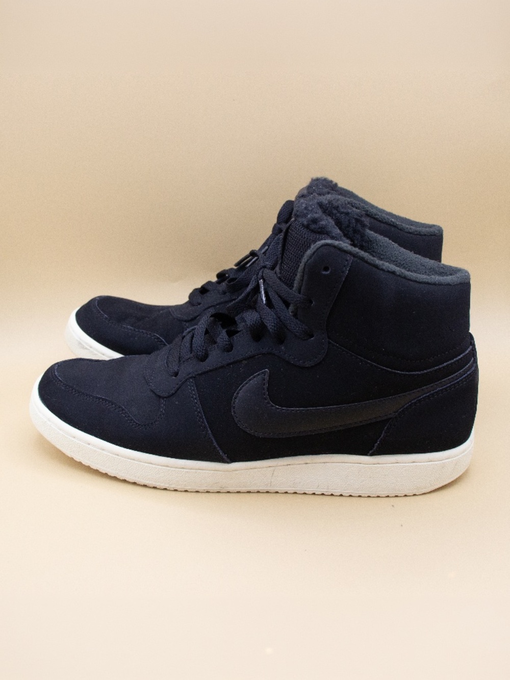 Nike Ebernon SE Mid Black Sail Shoes AV2478-001 Women's Size 10